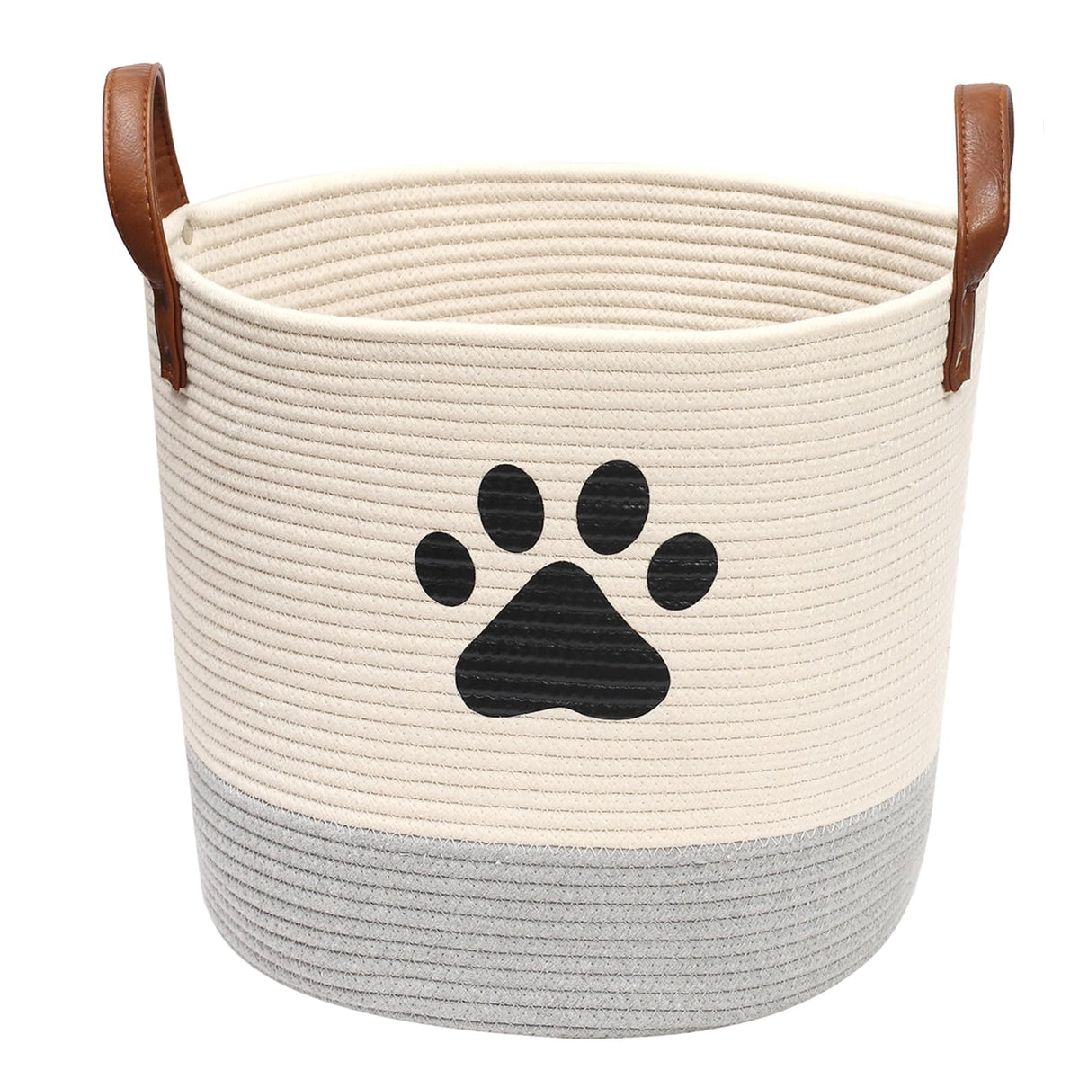 Panier Morezi en corde de coton pour jouets chien, rangement pratique