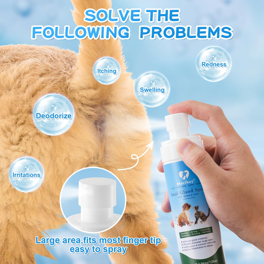 Morikey spray Glande Anale Chat : soulage démangeaisons et irritations.