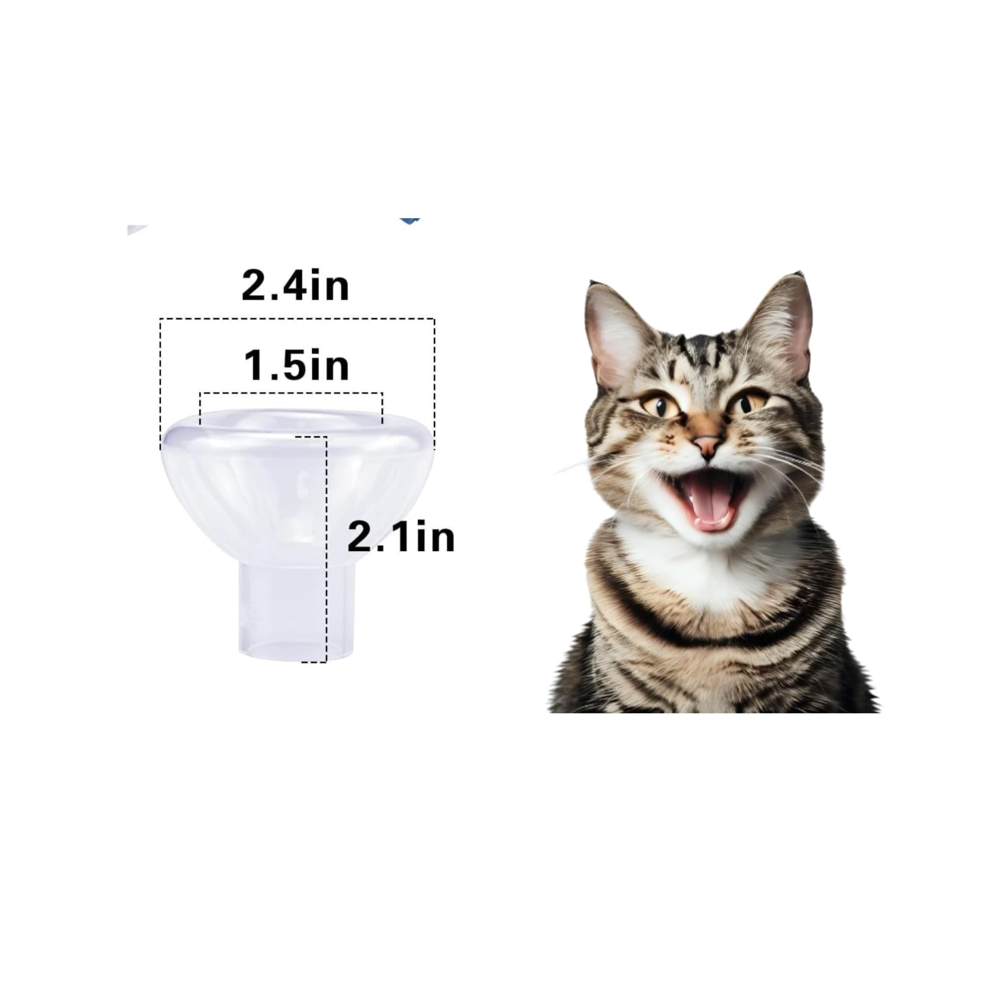 Masque-visage Moritas Pet doux et ajustable pour un confort optimal lors des inhalations.
