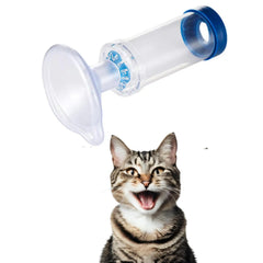 Moritas Pet inhalateur-spacer avec masque-visage facilite l'administration de médicaments inhalés chez chiens et chats.