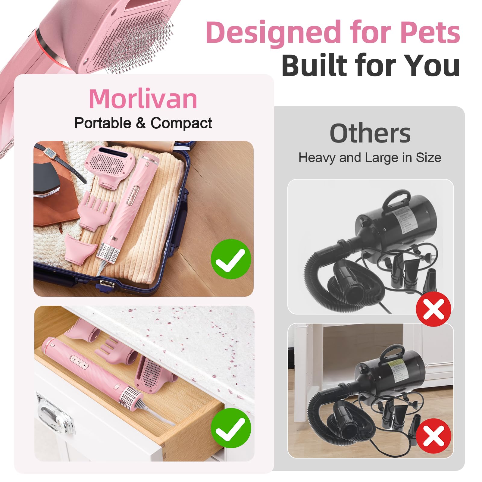 Morlivan design compact et portable, idéal pour salon et domicile.