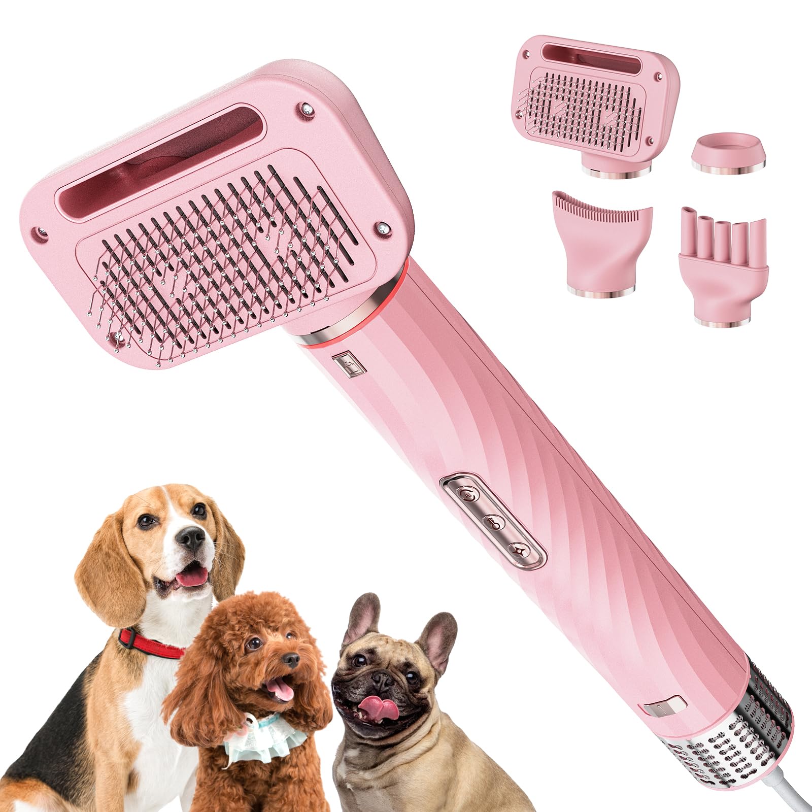 Morlivan sèche-chien pour chien avec débit rapide et faible bruit pour des séchages agréables.