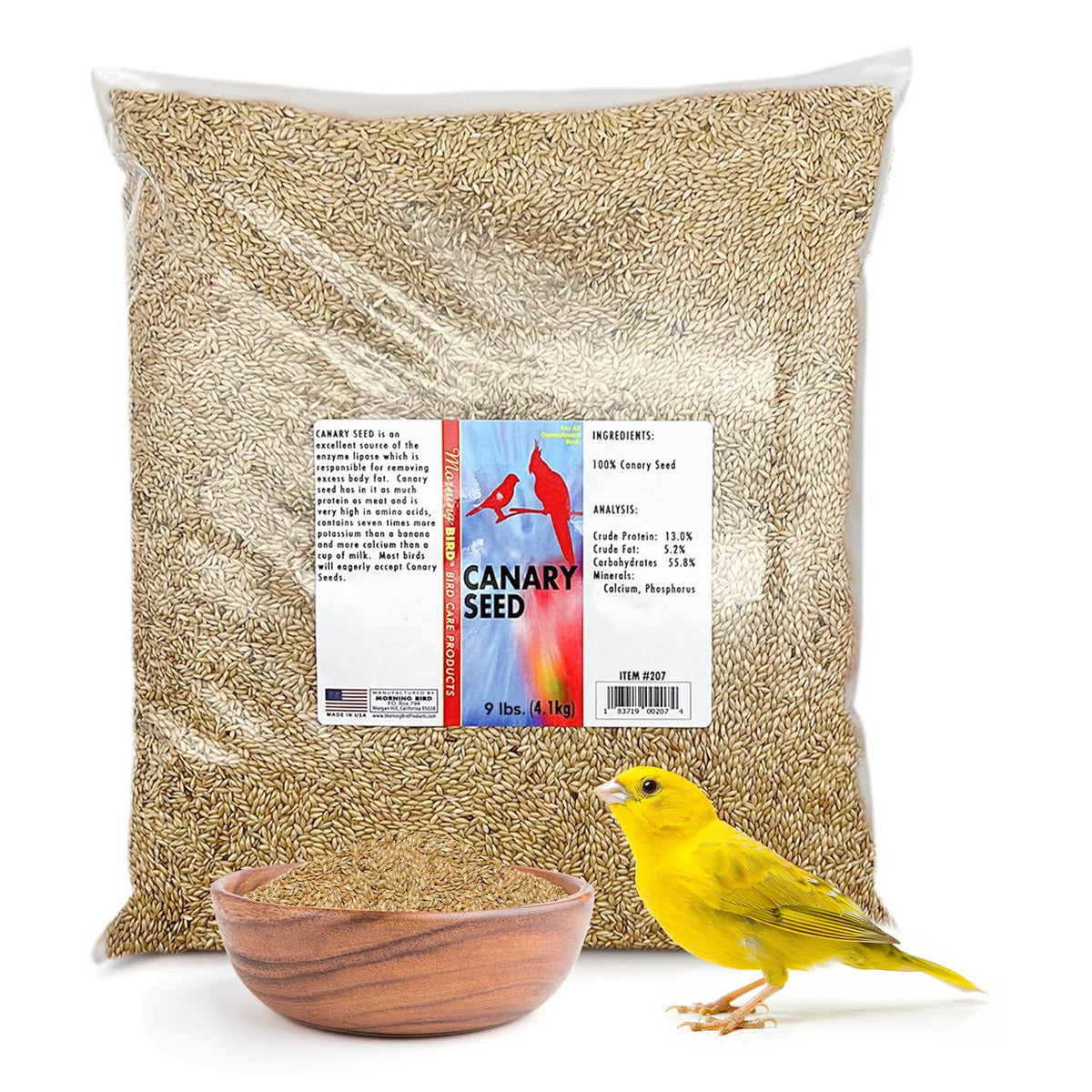 Morning Bird Graines de canari – nutrition riche pour oiseaux actifs