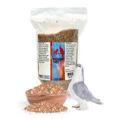 Morning Bird Pigeon Grit dans un emballage transparent, pratique pour suivre le niveau.