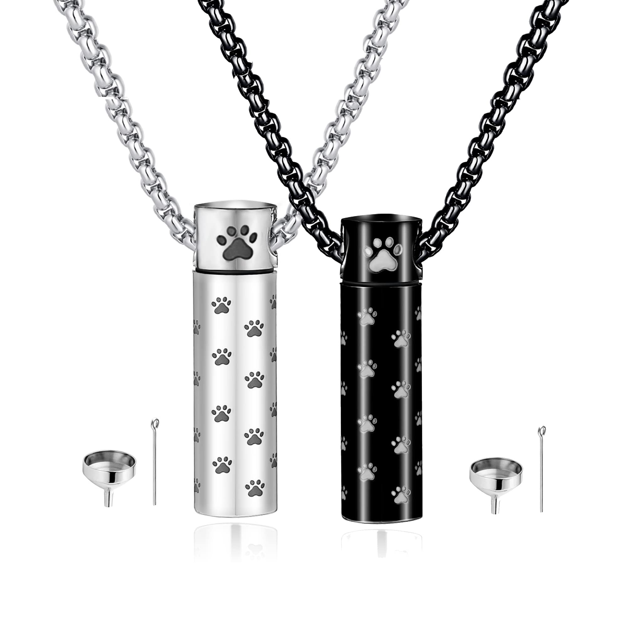 Collier MOROTOLE urne chien, empreinte patte, garder votre compagnon près du cœur.
