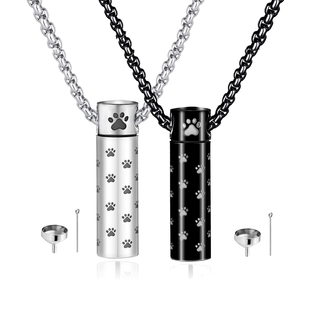 Collier MOROTOLE urne chien, empreinte patte, garder votre compagnon près du cœur.