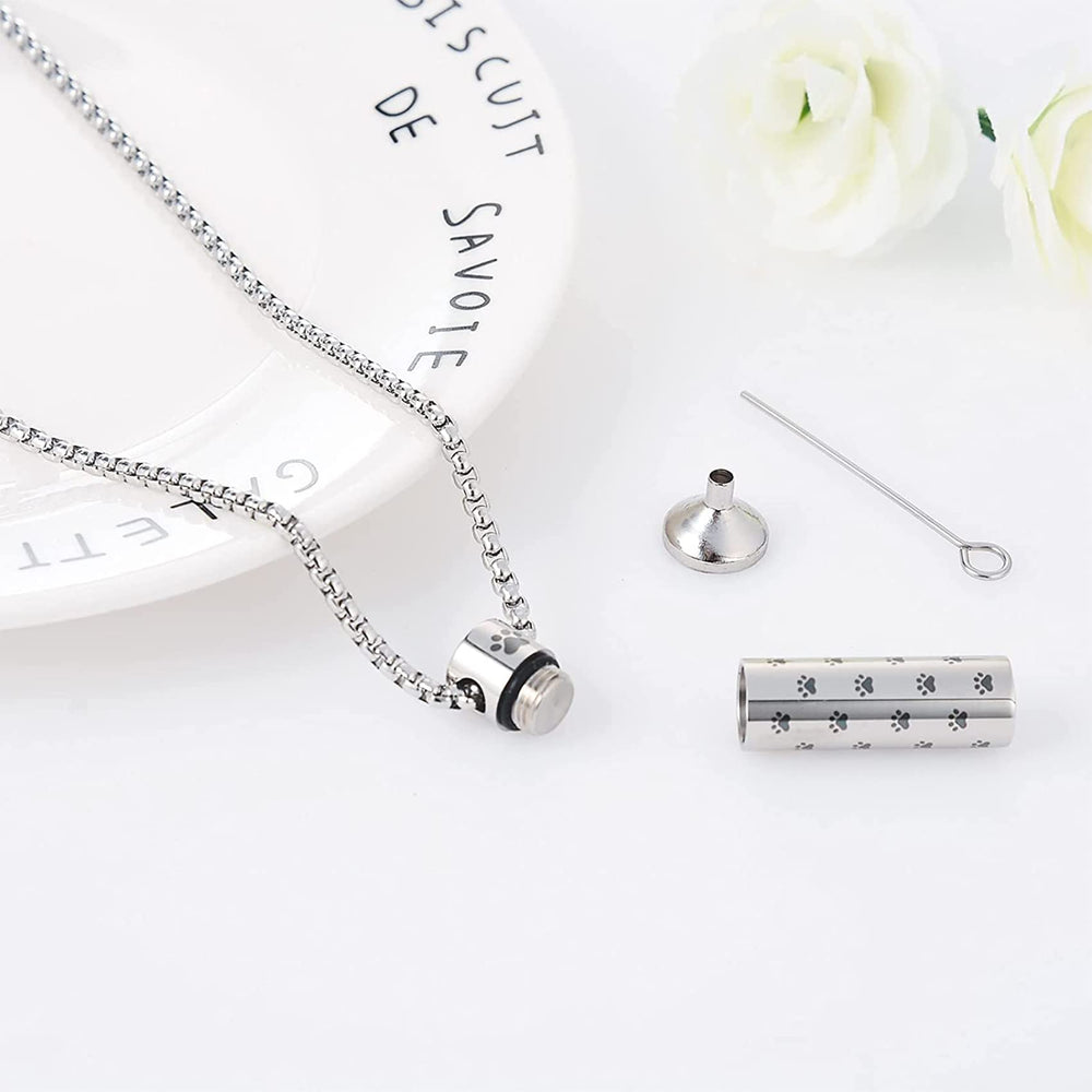 Pendentif MOROTOLE urne chien avec tag gravé, souvenir personnalisé.