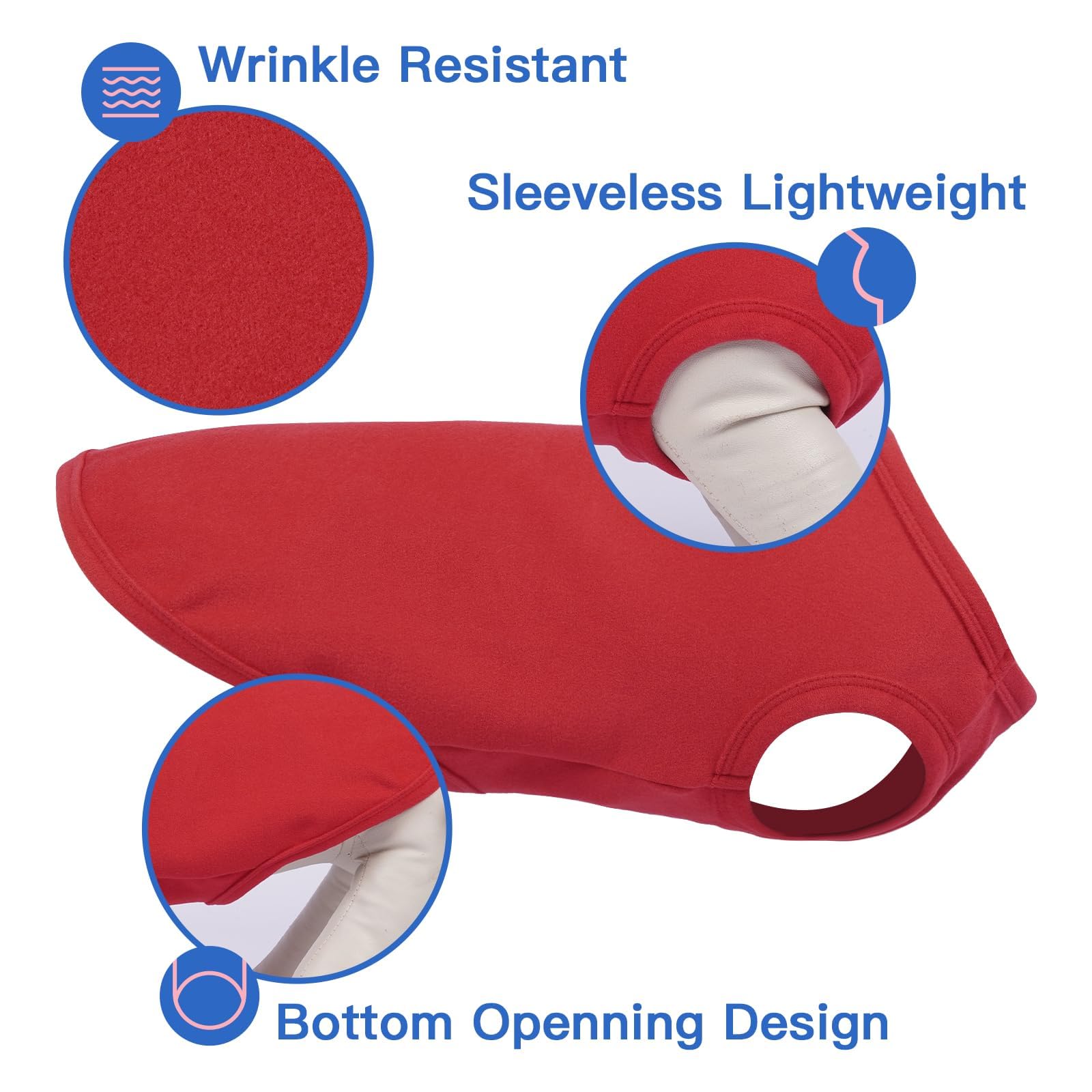 Gilet polaire chien entretien simple rouge M, lavage doux recommandé.