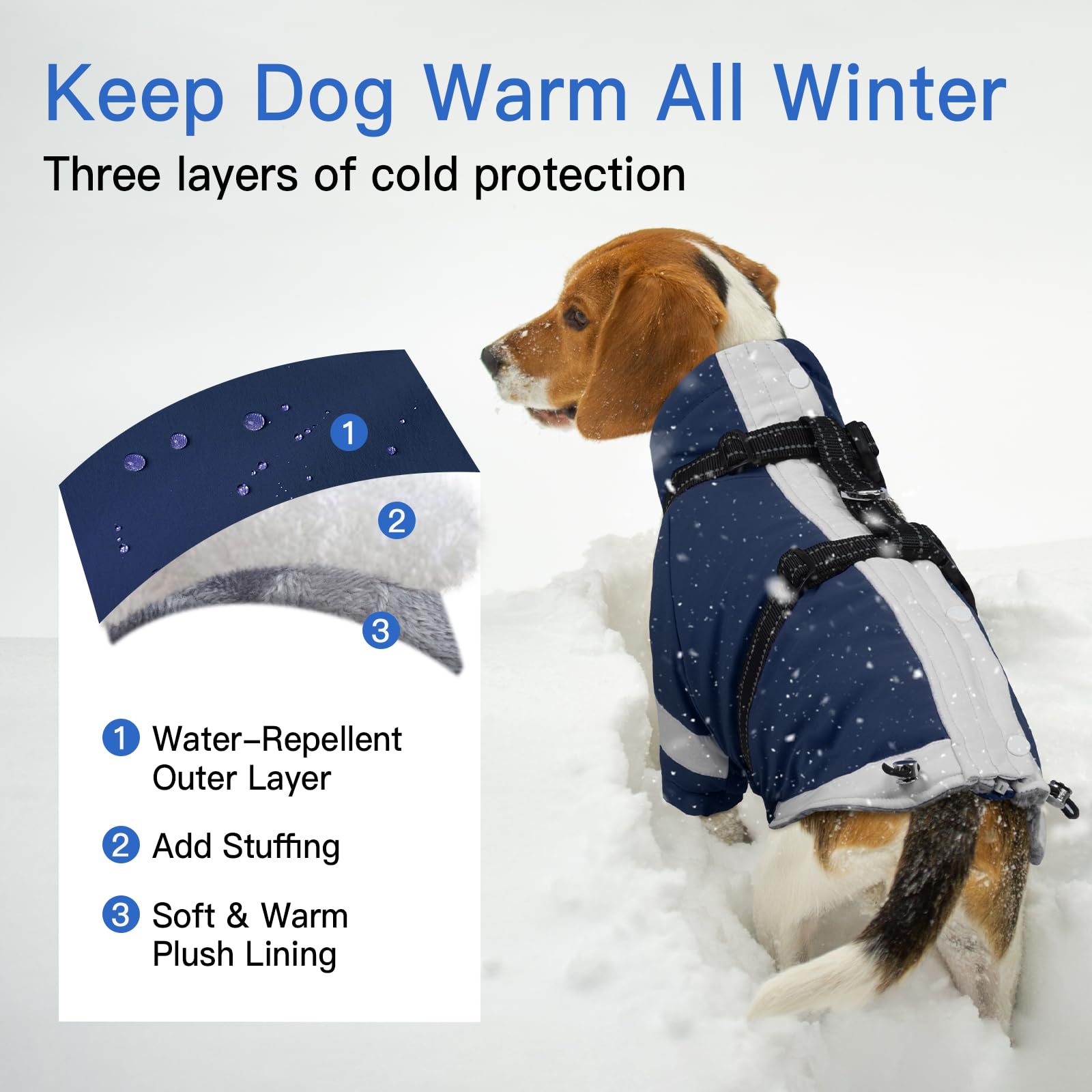 MORVIGIVE manteau d'hiver XXL – détail de la doublure chaude pour plus de chaleur lors des sorties.