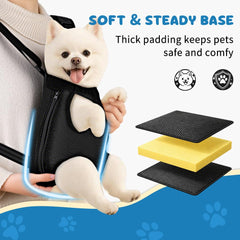 Mosago sac portage chien assise intérieure avec soutien confortable pour trajets.