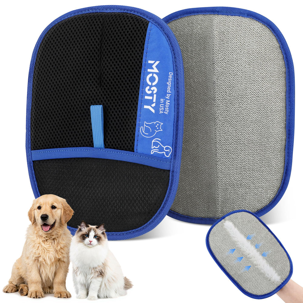 Mosty gant anti-poil double-face, capture efficace des poils avec chaque passage.
