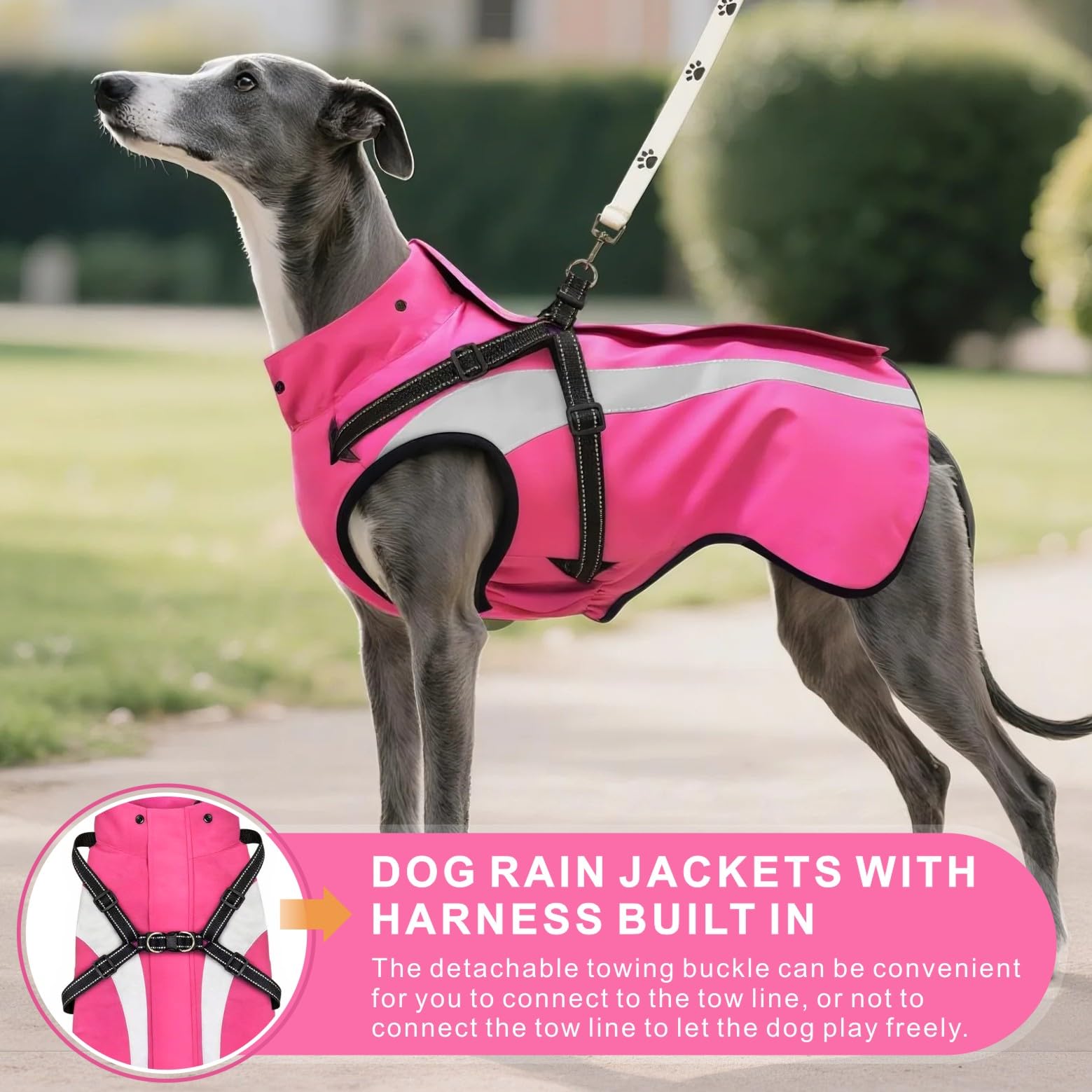 Mosucoirl imperméable chien sangles-ajustables: ajustement sûr pour toutes les morphologies