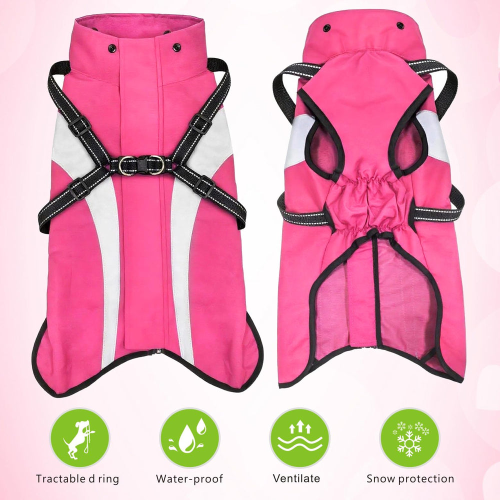 Mosucoirl imperméable chien zip-dos rapide: zip dorsal pour un changement rapide