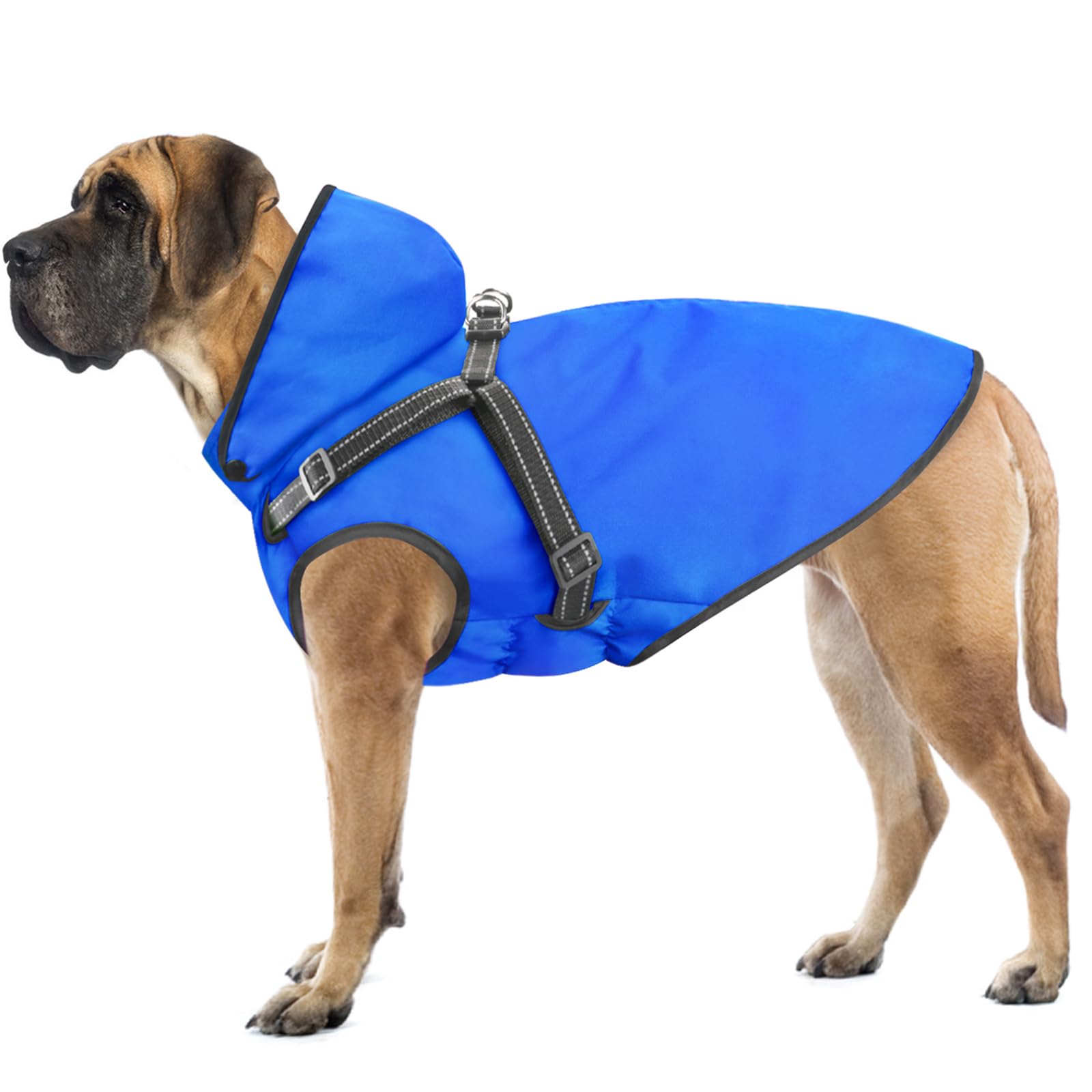Mosucoirl manteau chien impermable capuche amovible protege contre la pluie