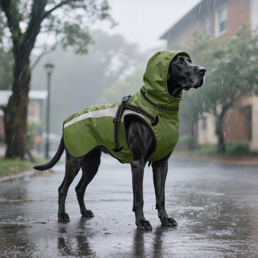 Mosucoirl manteau chien zip-dos, fermeture au dos pour enfiler rapidement.