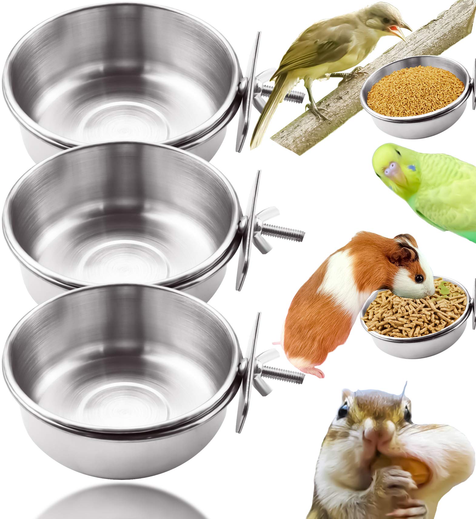 MotBach bol alimentation-oiseaux lot-de-trois prêt à accrocher, durable.