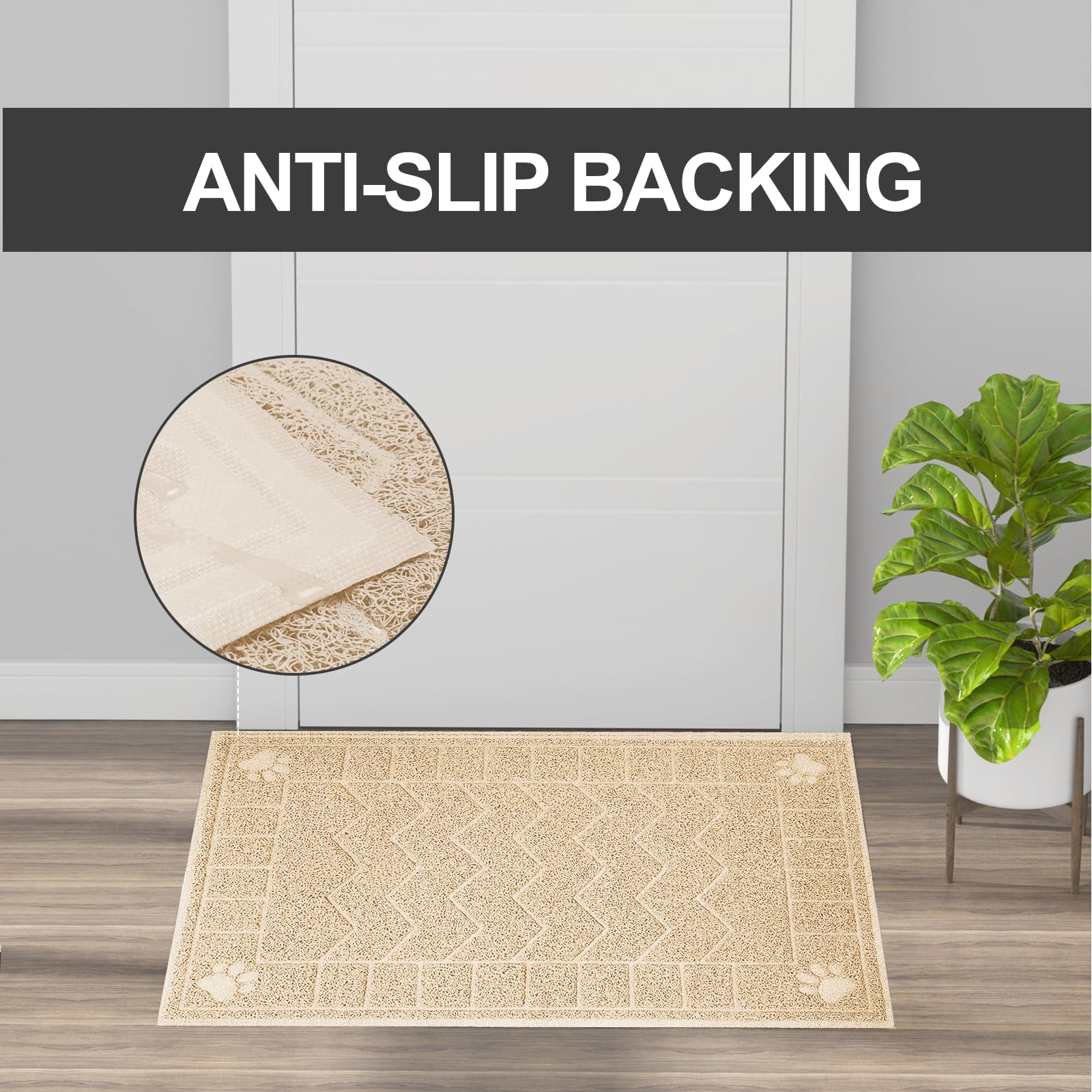 Tapis anti-dérapant Motsamla pour sol stable et sécurisé.