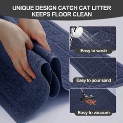 Motsamla tapis-litiere-chat-doux-pieds: douceur pour les pattes et marche confortable.