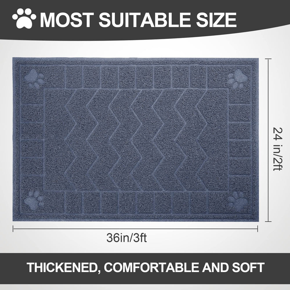 Motsamla tapis-litiere-chat-grand-format: grande surface pour plus de capture et moins de débris.
