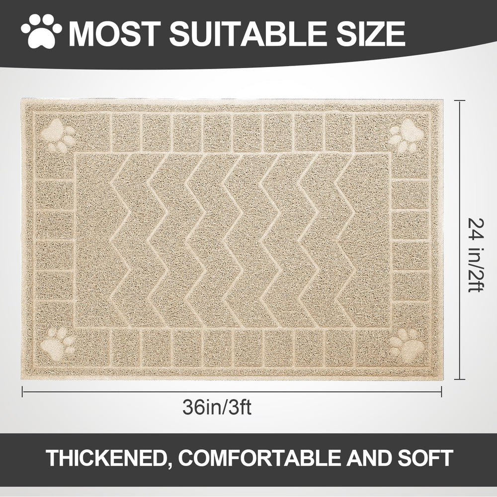 Tapis trappe Litière Motsamla retient efficacement les grains.