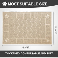 Tapis trappe Litière Motsamla retient efficacement les grains.