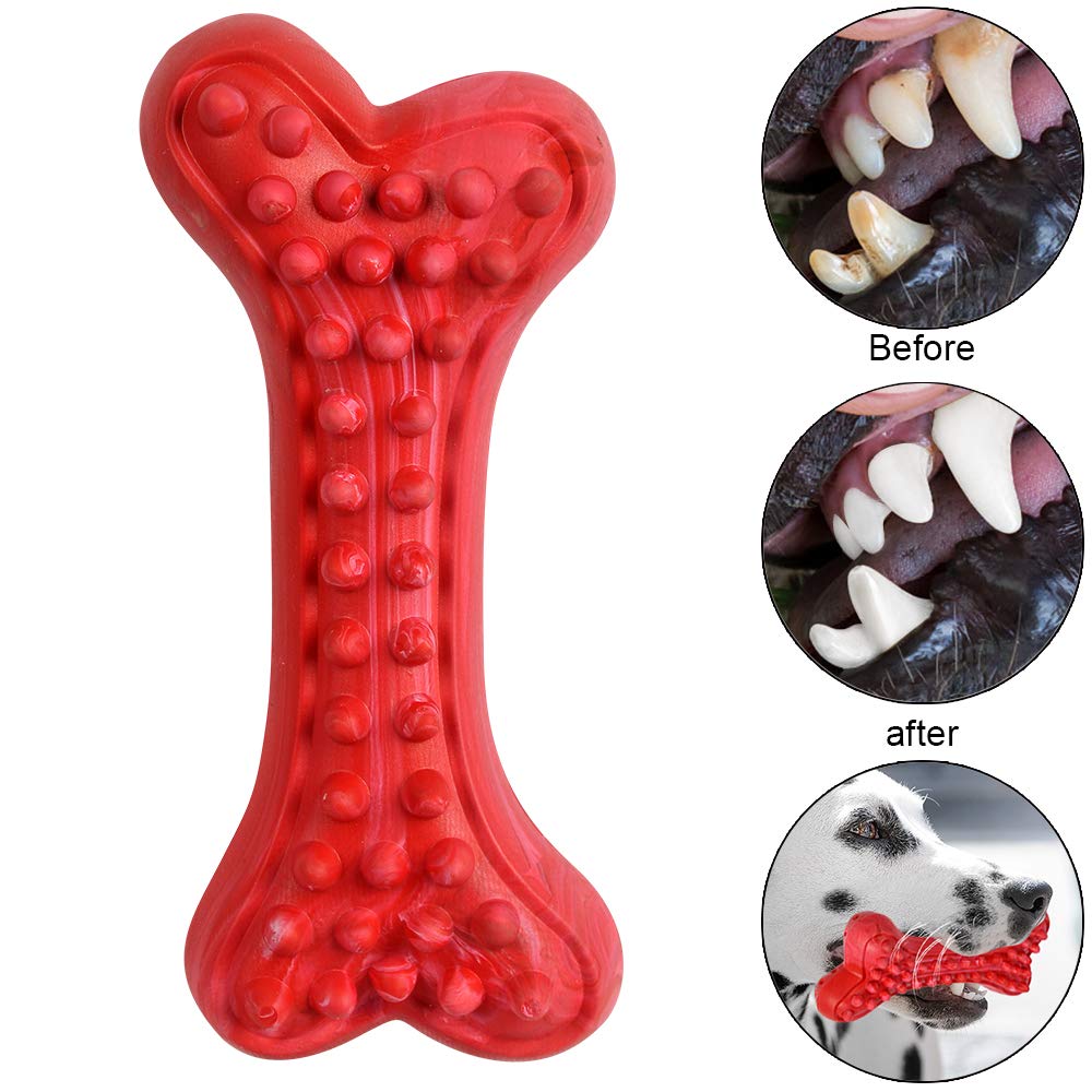 Motusamare os sans nylon dur pour chiens robustes, évite les fractures dentaires.