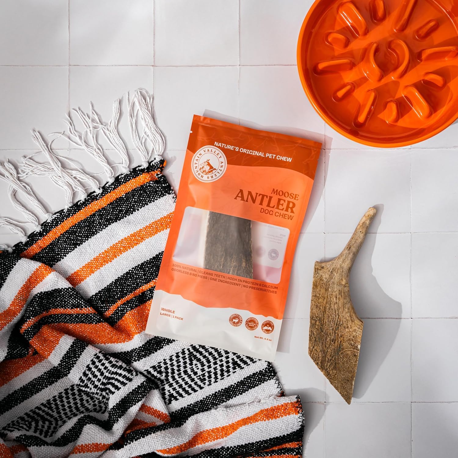 Mountain Valley Antlers – tailles variées adaptées à tous les chiens.