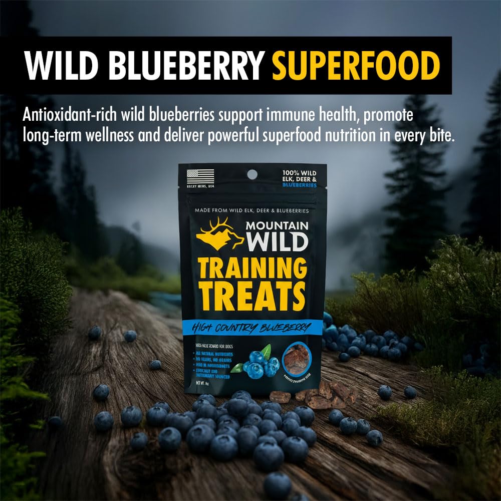 Mountain Wild protéines d'élan et cerf pour muscles et énergie.