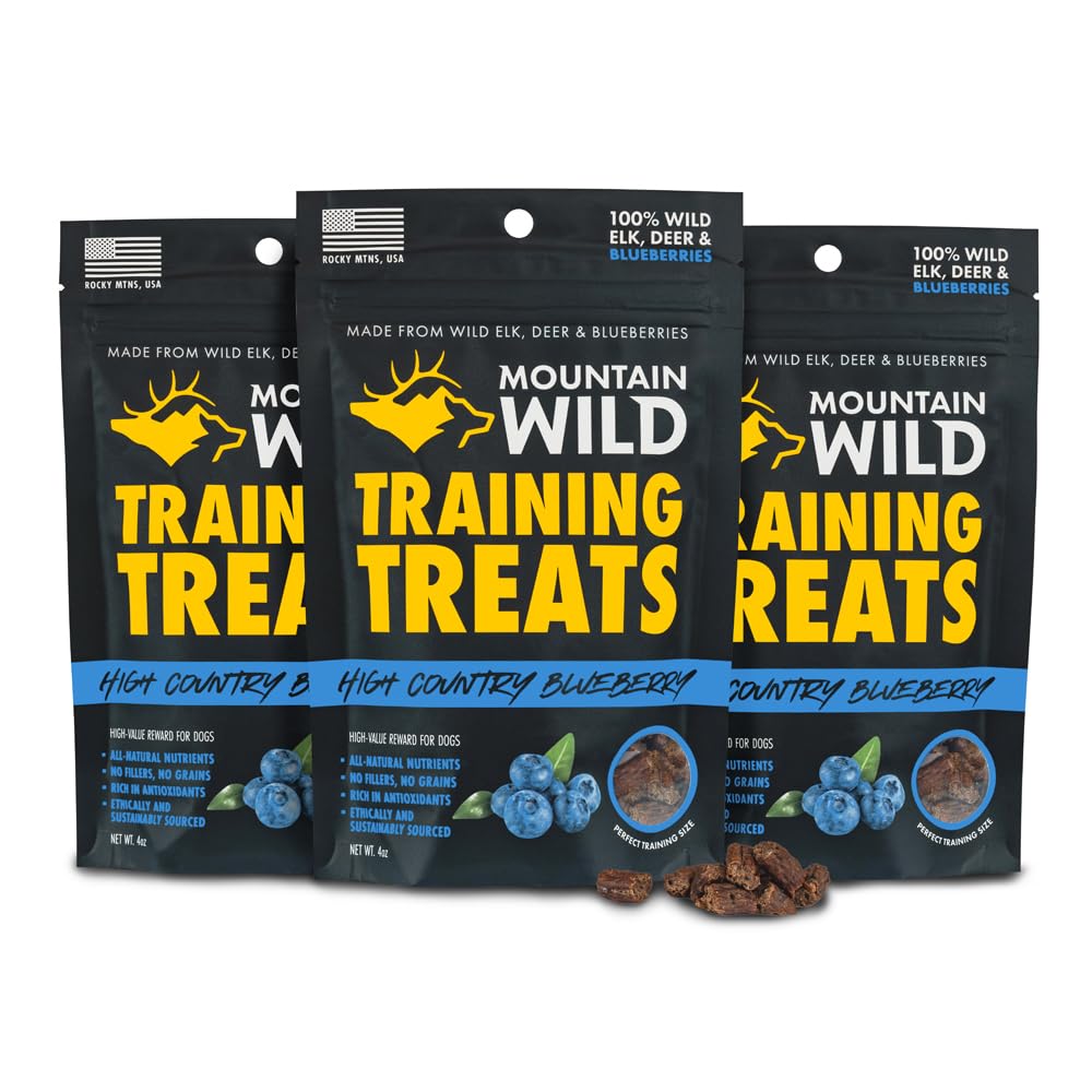 Mountain Wild sac croquettes élan et cerf pour entraînement et récompense.