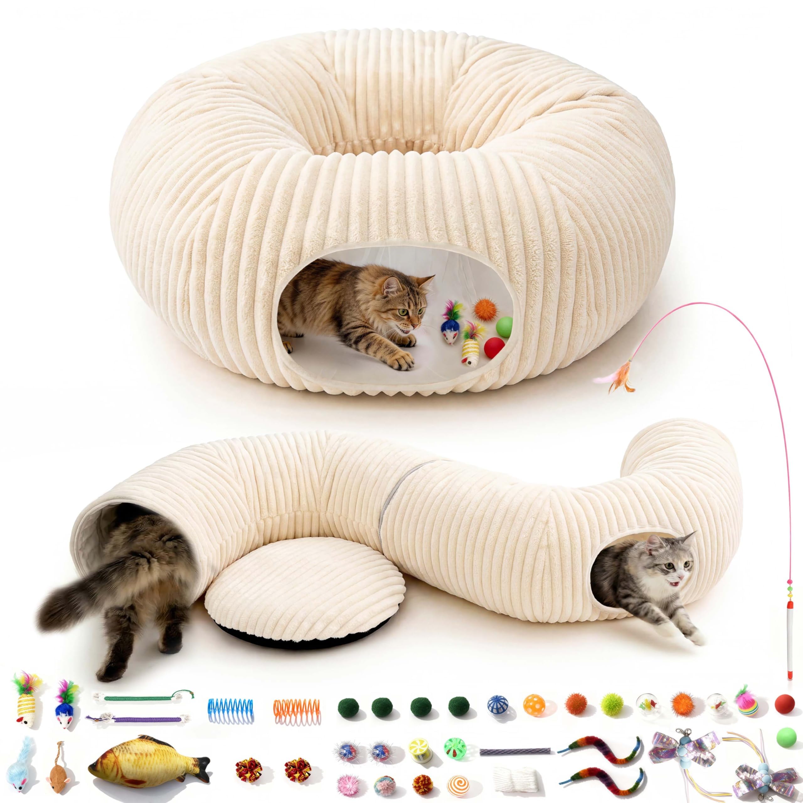 MOYMO tunnel-chat 40-jouets-interactifs stimule le jeu et l'exploration