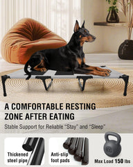 Lit Moysoon pour chien avec surface mesh respirante pour rester au frais.