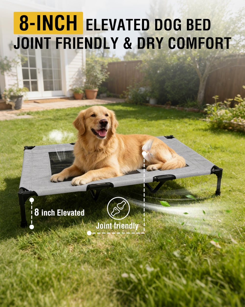 Lit Moysoon pour chien usage intérieur et extérieur, polyvalence optimale.