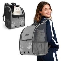 Moysoon sac-a-dos-chat avec poignée confort pour balades sans fatigue