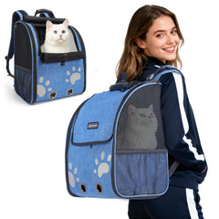 Moysoon sac à dos chat confort avec rembourrage, idéal pour les longues sorties.