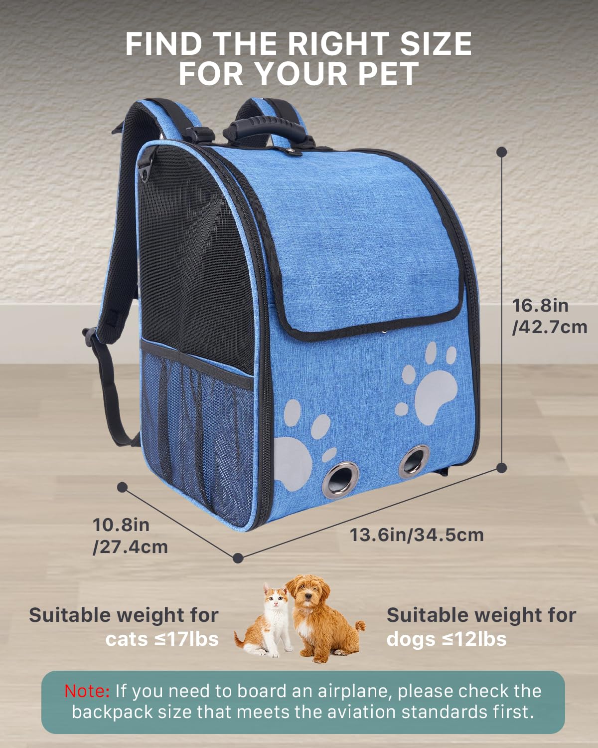 Moysoon sac à dos chat maille anti-griffes pour sécurité et durabilité.