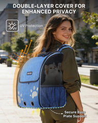 Moysoon sac à dos chat rideau occultant pour intimité et calme.