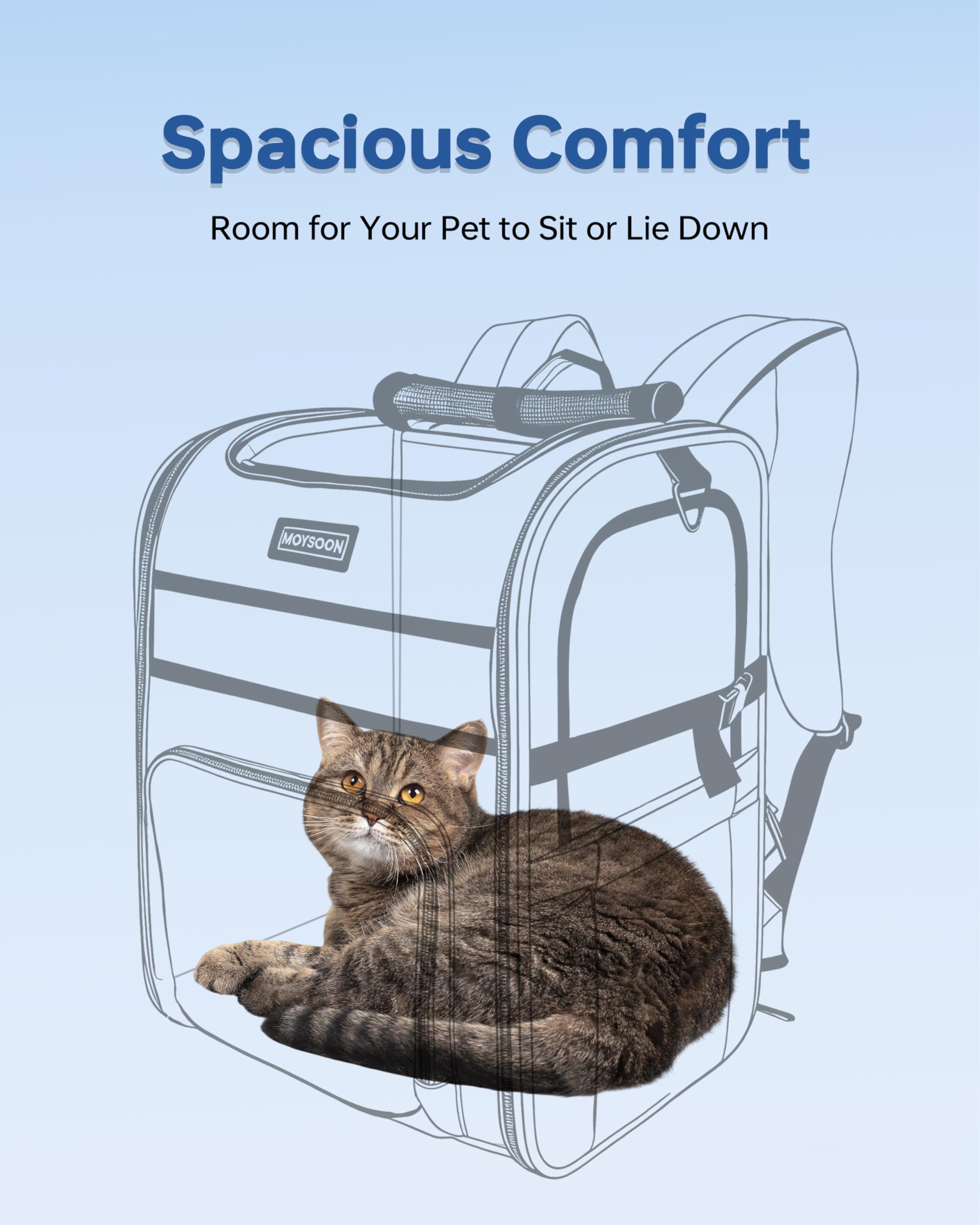 Moysoon sac dos chien randonnee ceinture taille ajustable—soutien confortable pendant les longues promenades.