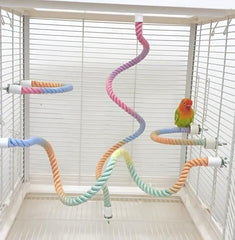 MQACPUPY perchoir corde 30,5 pouces, idéale pour cages plus grandes
