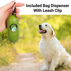 Mr. Peanut's XL distributeur de sacs avec clip, pratique pour une main libre.