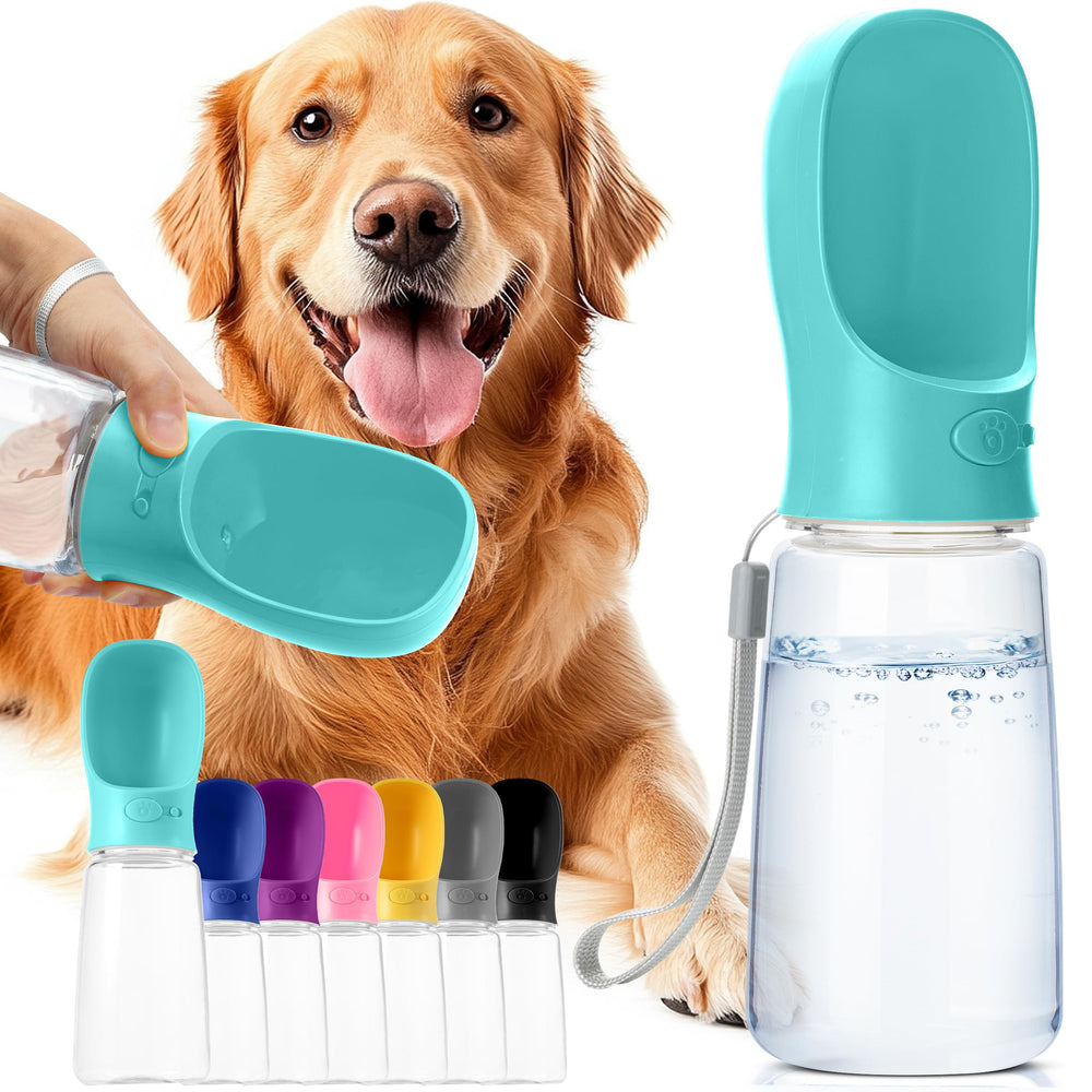 Mr. Pen Bouteille eau chien 19 onces bleue, parfaite pour hydrater votre chien en extérieur.