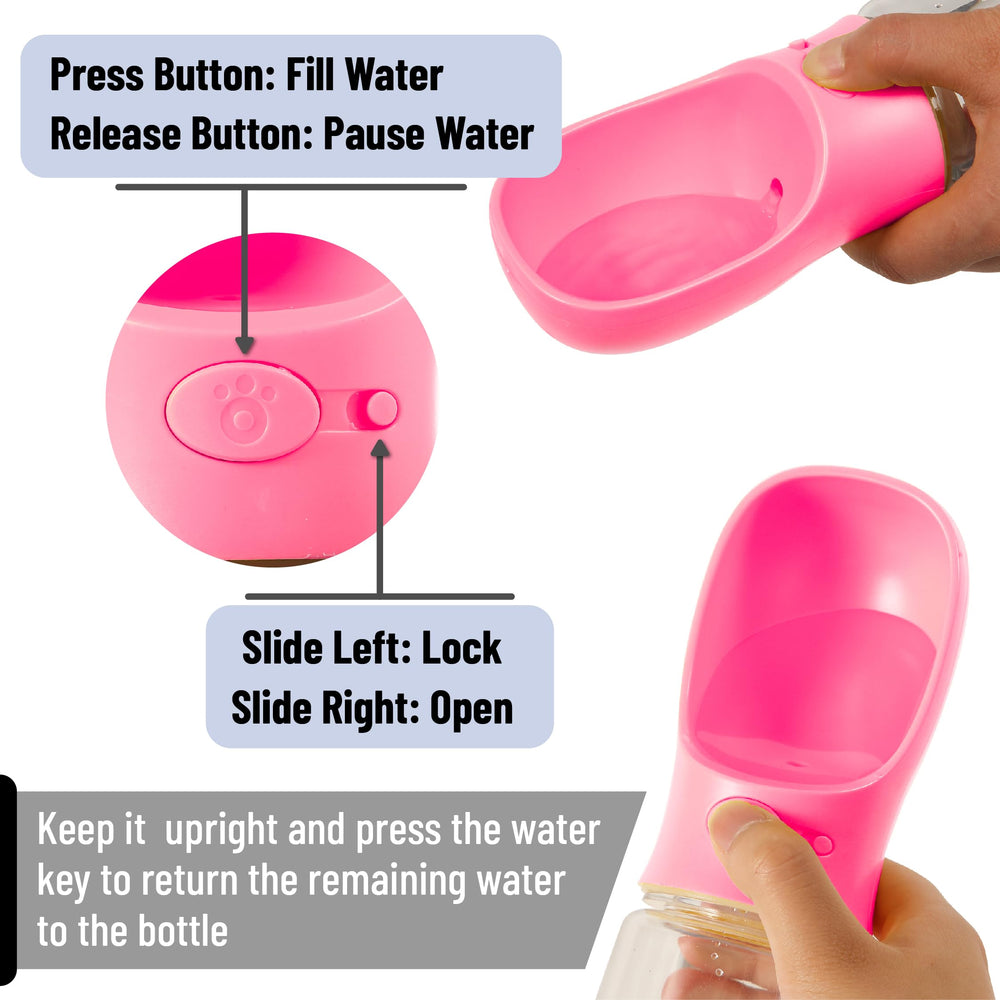Bouton d'un clic pour délivrer l'eau rapidement.