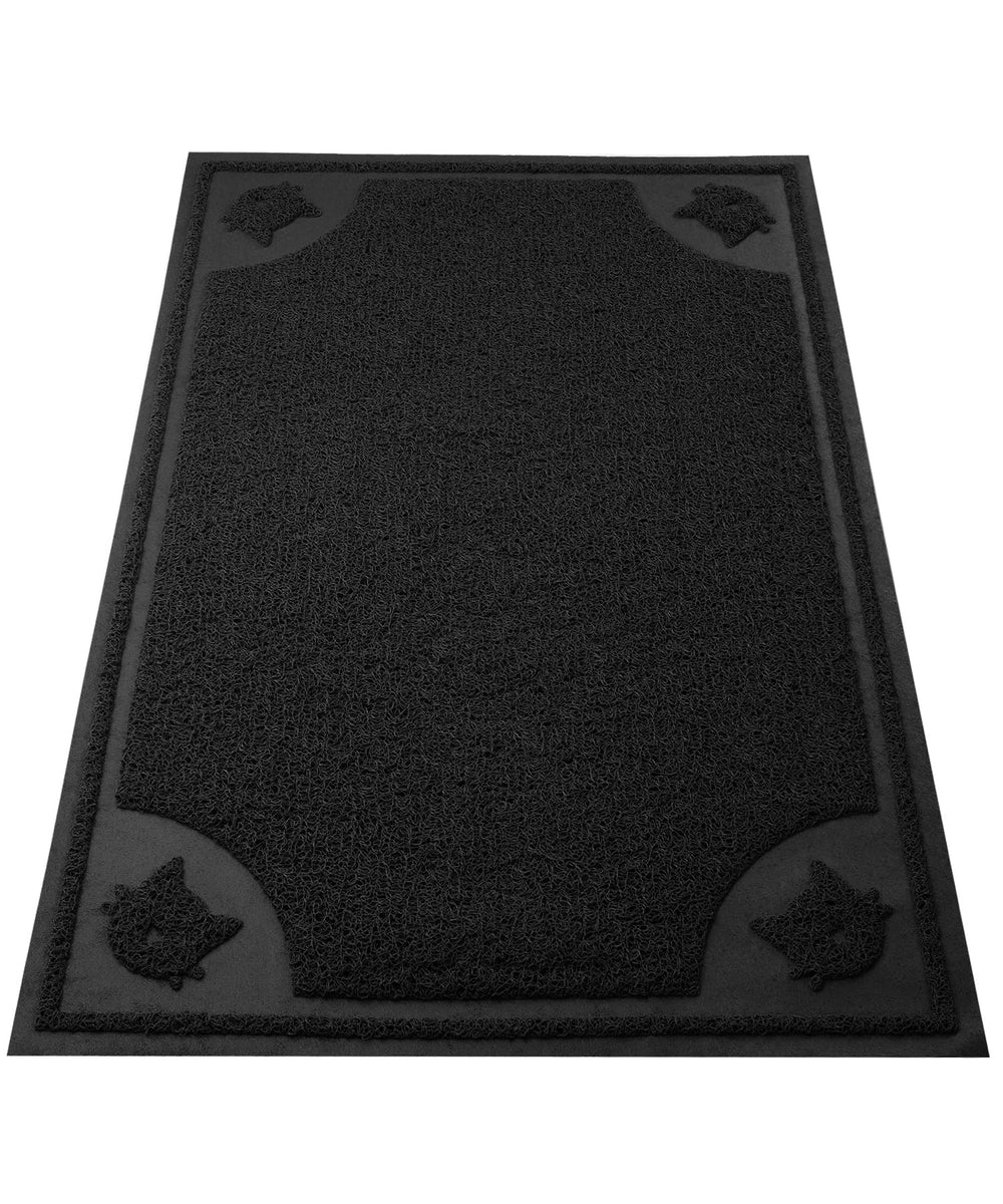 Mr. Pen tapis litière grand noir prêt à l'usage, confort chat.