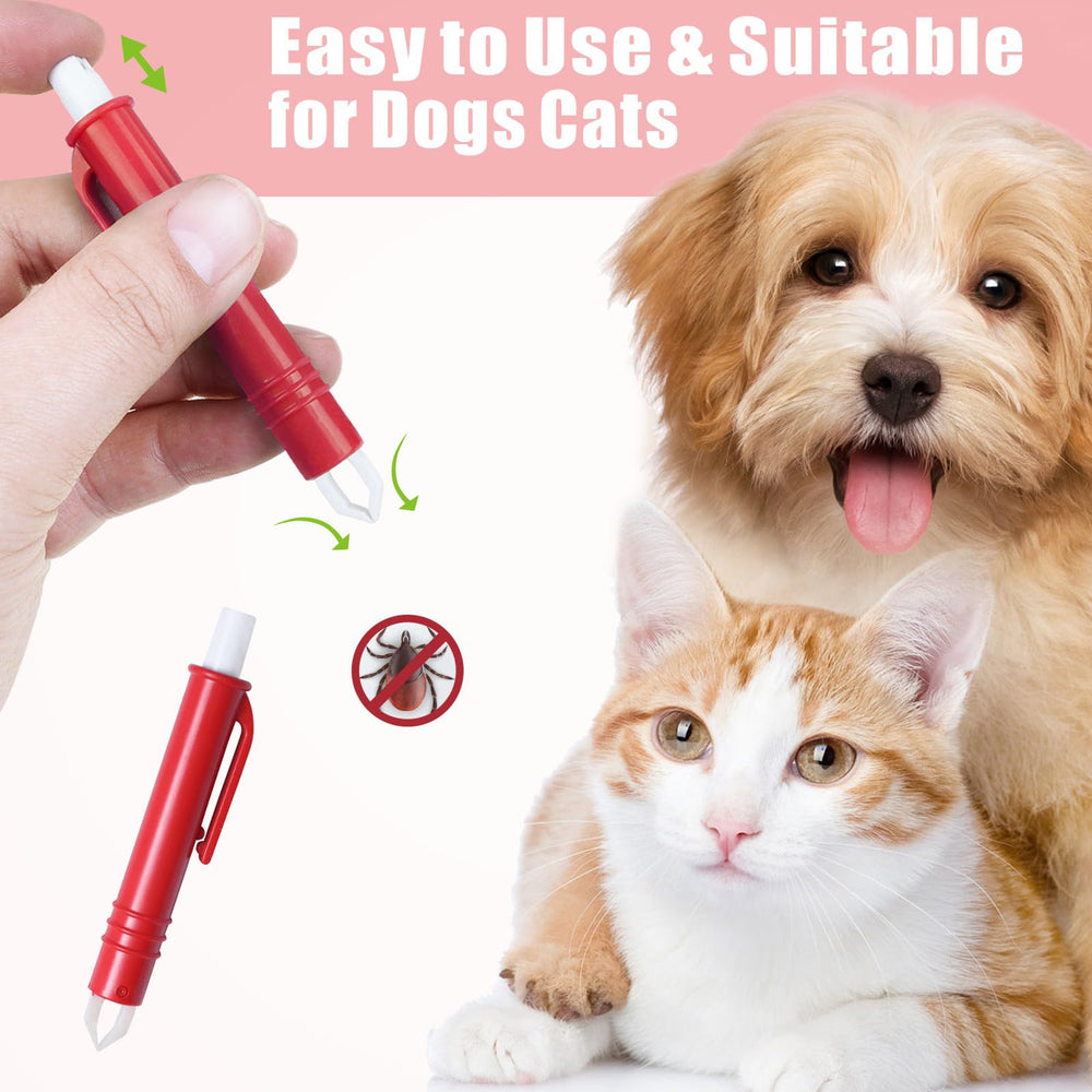 Outil tique Mrcopetal pour humains et animaux, pratique et sûr pour retirer les tiques.