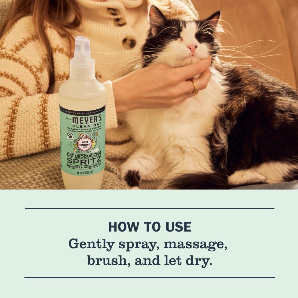 MRS. MEYER'S formule vétérinaire et pH équilibré — spray sûr pour chats.