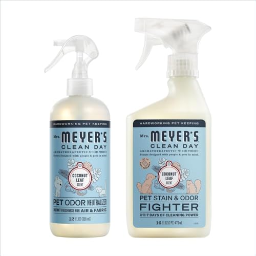 Mrs. MEYER'S Pet Odor Neutralizer sur tissu, odeurs neutralisées à la source