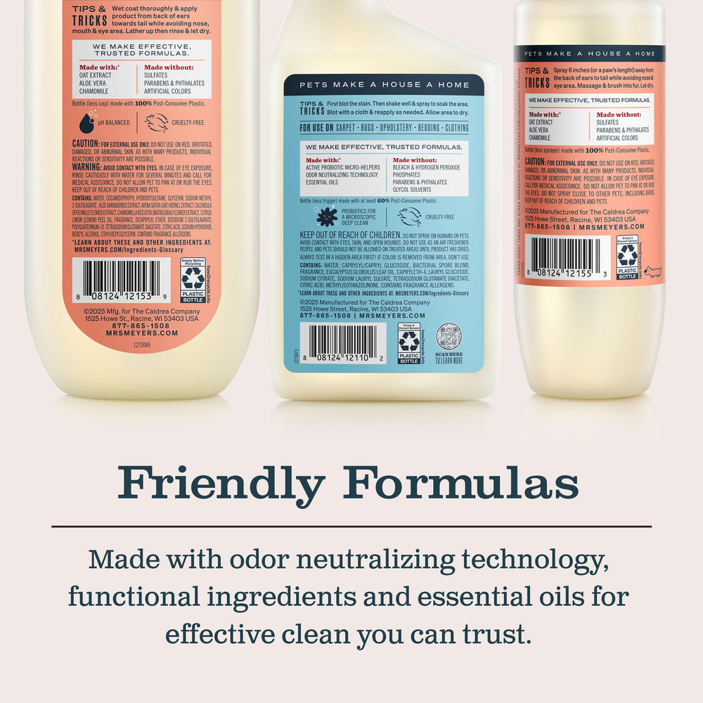 Étiquette sans sulfates et Cruelty-Free – bouteille Mrs. Meyer's recyclable.