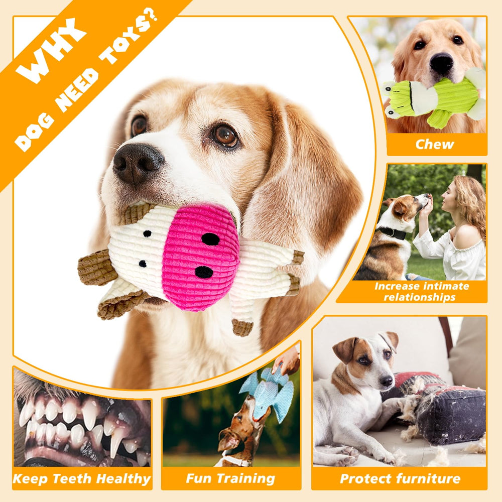 Jouet MRSOHRET lapin peluche robuste et sûr pour chiens actifs.