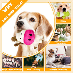 Jouet MRSOHRET lapin peluche robuste et sûr pour chiens actifs.