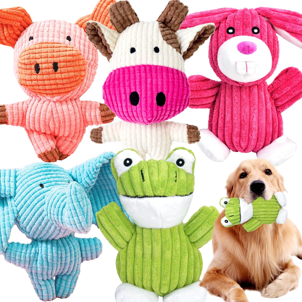 Jouet MRSOHRET vache avec couinement, divertissant et durable pour chien.