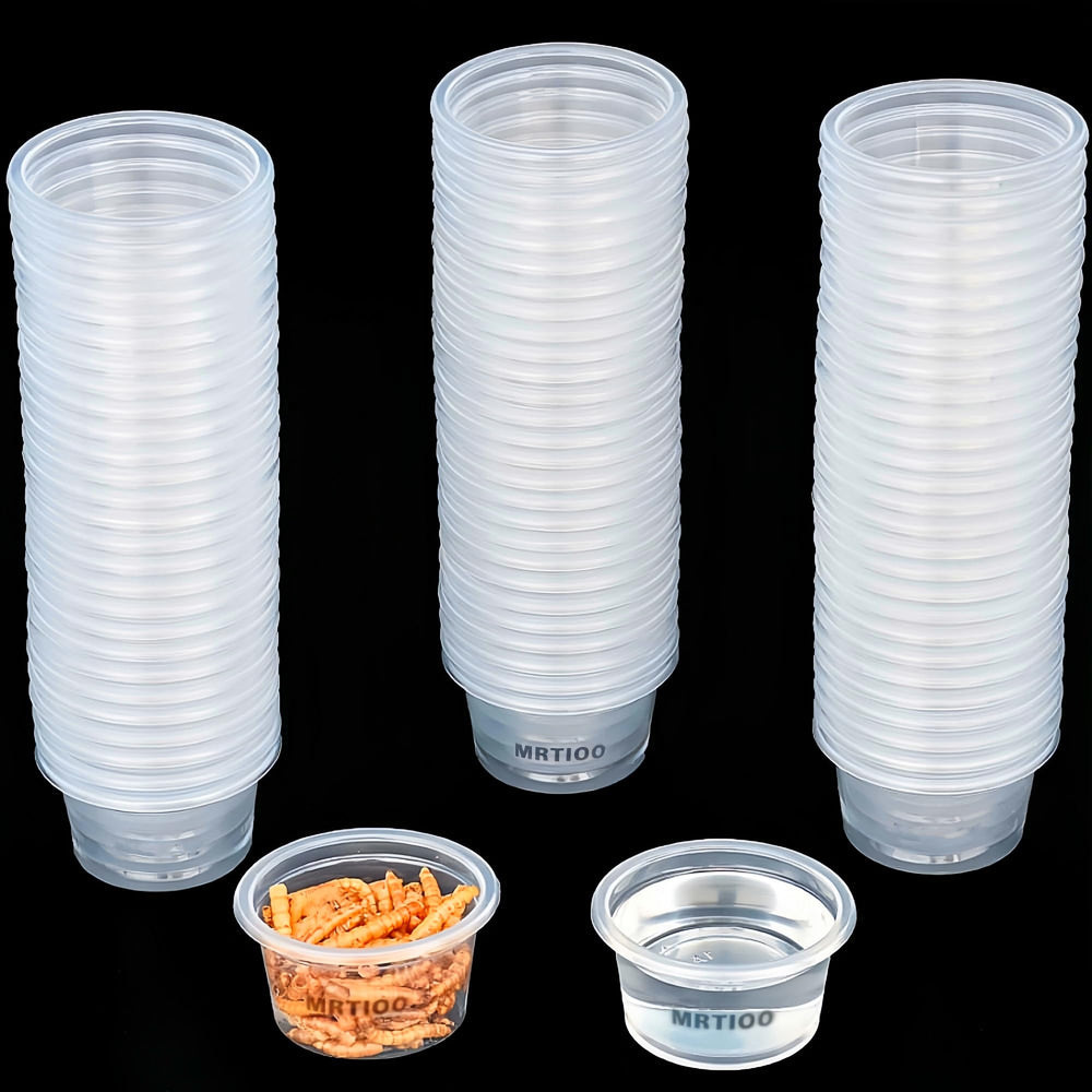 Gobelet MRTIOO alimentation et eau pour gecko à crête, bol clair et pratique.